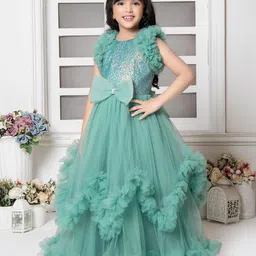 Tiny Kingdom Net Fit & Flare Maxi Dress image 4
