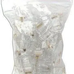 Mak World RJ45 Connector, UTP Network Plug for Cat 6 Cat5e Cable (100 Pcs) Network Interface Card image 2