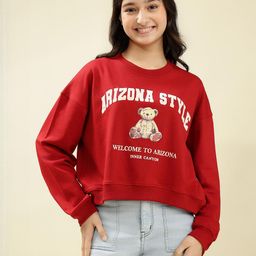 Lil Tomatoes Girls Long Sleeves Cotton Printed Sweatshirt-picture-8