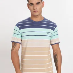 COLOR HUNT Men Striped Slim Fit T-shirt-image-97