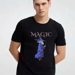 Enciger Men Printed Applique T-shirt-image-46