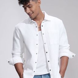 HIGHLANDER Men Comfort Opaque Casual Shirt-picture-47