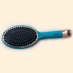 Beutifly Printed Oval Cushion Hair Brush For Detangling Hair - Green-41