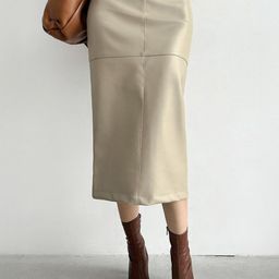 bebe Straight Midi Skirt-picture-19