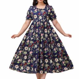 KALINI Women Floral Printed Maternity Anarkali Kurta-image-105