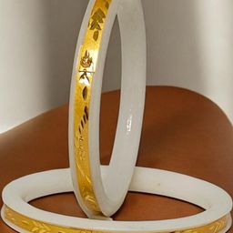 Tanvi J Plastic Gold-Plated Bangles-image-49