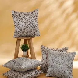 ROSARA HOME Unisex Coffee Brown Cushion Covers-image-20