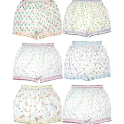 KIDBIRD Girls Pack Of 6 Cotton Basic Briefs White.Allov-01KID06-image-30