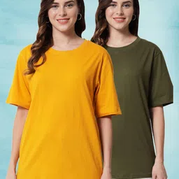 Funday Fashion Women 2 Applique T-shirt-image-73