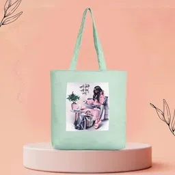 PLAYYBAGS Women Graphic Printed Cotton Tote Bag-21