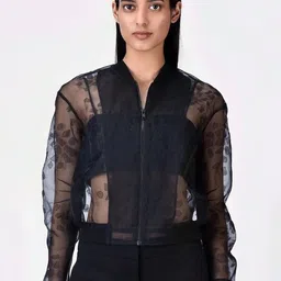 GENES - Lecoanet Hemant Women Crop Tailored Jacket-image-32