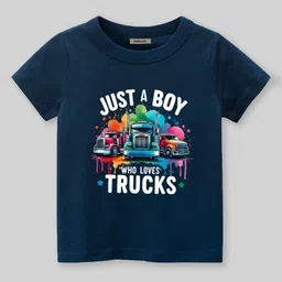 INCLUD Boys Graphic Printed Round Neck Short Sleeves Regular Fit Casual T-Shirt-image-51