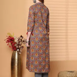 Rajnandini Printed Round Neck Kurta Shrug With Trousers Co-Ords Set image 2