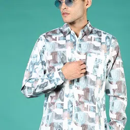 V-Mart Men Opaque Printed Casual Shirt-picture-37