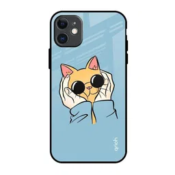 QRIOH Adorable Cute Kitty Printed iPhone 11 Back Case-58
