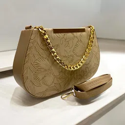 SKORPIO Textured PU Structured Sling Bag with Quilted-15