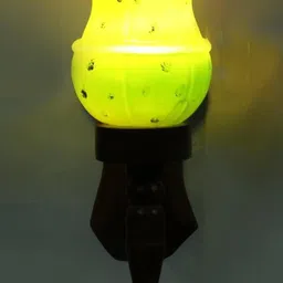 Somil Premium Designer Glass Wall / Night Lamp Elegant & Stylish Dcor Accent for Modern Interiors, color- Green, Yellow, Size, 19 X 23.5 X 33 CM-image-5