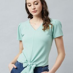 CORSICA Women V-Neck Pockets T-shirt-image-57