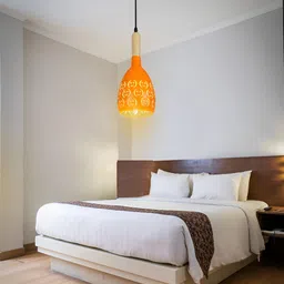 KINIS Modern and Unique Style Orange Aluminium Quirky Ceiling Lamp-image-90