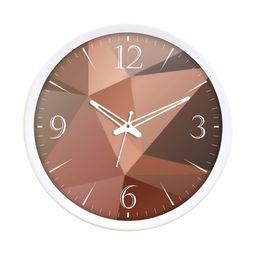 RANDOM White & Pink Printed Contemporary Wall Clock-99