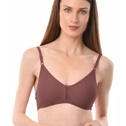 VANILA Women Mauve Non-Wired Full Coverage Bra-picture-5