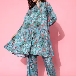 KALINI Women Printed Regular Kurta with Trousers-image-31
