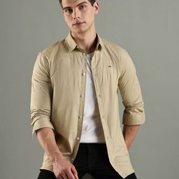 Tommy Hilfiger Europe Spread Collar Slim Fit Organic Cotton Shirt-picture-49