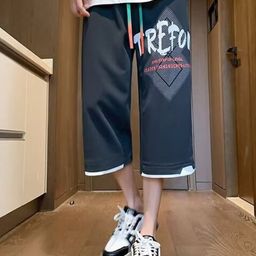 StyleCast Men Loose Fit Typography Printed Below Knee Shorts-image-97