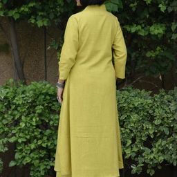 Pink Potli Sea Green Cotton Blend Solid Kurta Sets-image-23