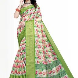 J 6 DESIGNER Floral Printed Wedding Saree-picture-46