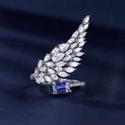 Jewels Galaxy Silver-Plated American Diamond Stone Studded Adjustable Finger Ring-image-42