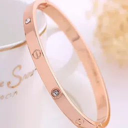 Honbon Stones-Studded Kada Bracelet-11