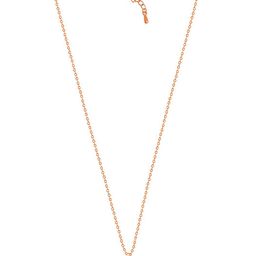 Peora Rose Gold-Plated CZ-Studded Pendant With Chain-image-98
