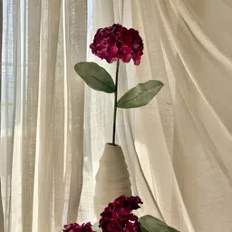 Mason Home Fuchsia & Mauve One Stem Hydrangea Artificial Flower-25