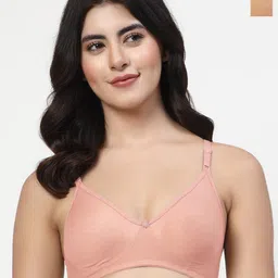 LILY Ayir Pack of 2 Full Coverage Seamless Non Padded T Shirt Bra-picture-26