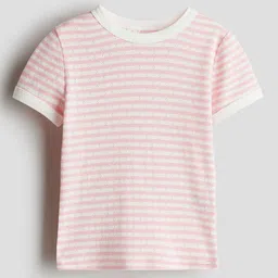 H&M Short-Sleeved Pointelle Jersey Top-image-78