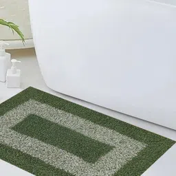 Aura Green & White Textured Anti-Skid Doormat-16