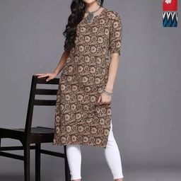 Anouk Rustic Selection Of 3 Floral Printed Straight Kurtas-image-11