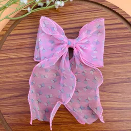 Radhya Accessories Butterfly Printed Hair Bow Clip-image-90