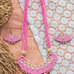 Terracotta Handmade jewellery Set for Women-image-77