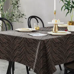 Aura Bronze-Toned 6-Seater Table Cover-image-94