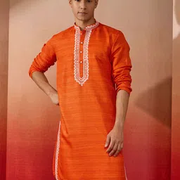 VASTRAMAY Men Embroidered Thread Work Kurta-picture-46
