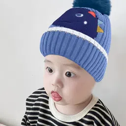 SYGA Unisex Kids Woollen Beanie-17