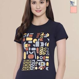 Mast & Harbour Women Typography 3 Printed Applique T-shirt-picture-16