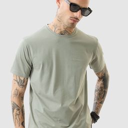 Snitch Men Solid Round Neck Slim Fit T-shirt-image-41