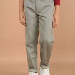 Crimsoune Club Boys Printed Smart Slim Fit Chinos Trousers-picture-8