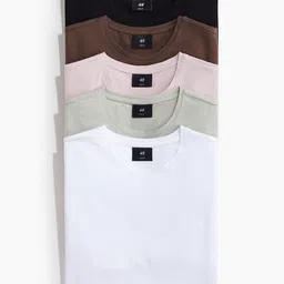 H&M 5-Pack Slim Fit T-shirts-image-26