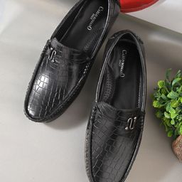 CARLO ROMANO Men Textured Loafers-99