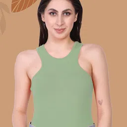 Moda Rapido Woman Sleeveless Tank Crop Top-image-46