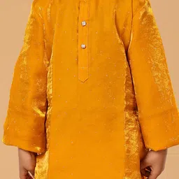 The Mini Trunk Boys Solid Kurta with Pyjama image 3
